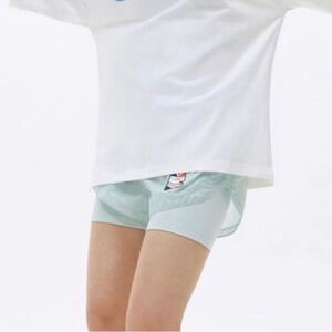 MAGNLENS NWT Women’s Light Blue Running Shorts Size Small